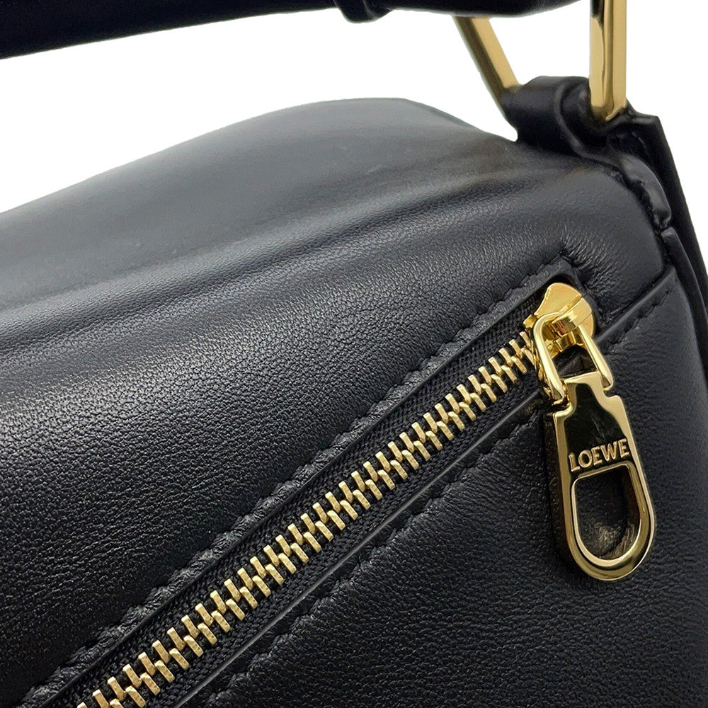 LOEWE Puzzle bag BlackA510PLSX01 Feather Light Napalm Size Small