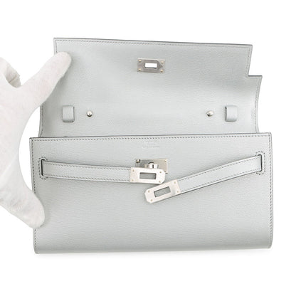 HERMES Kelly Long Togo Argent Chevre Shamqila
