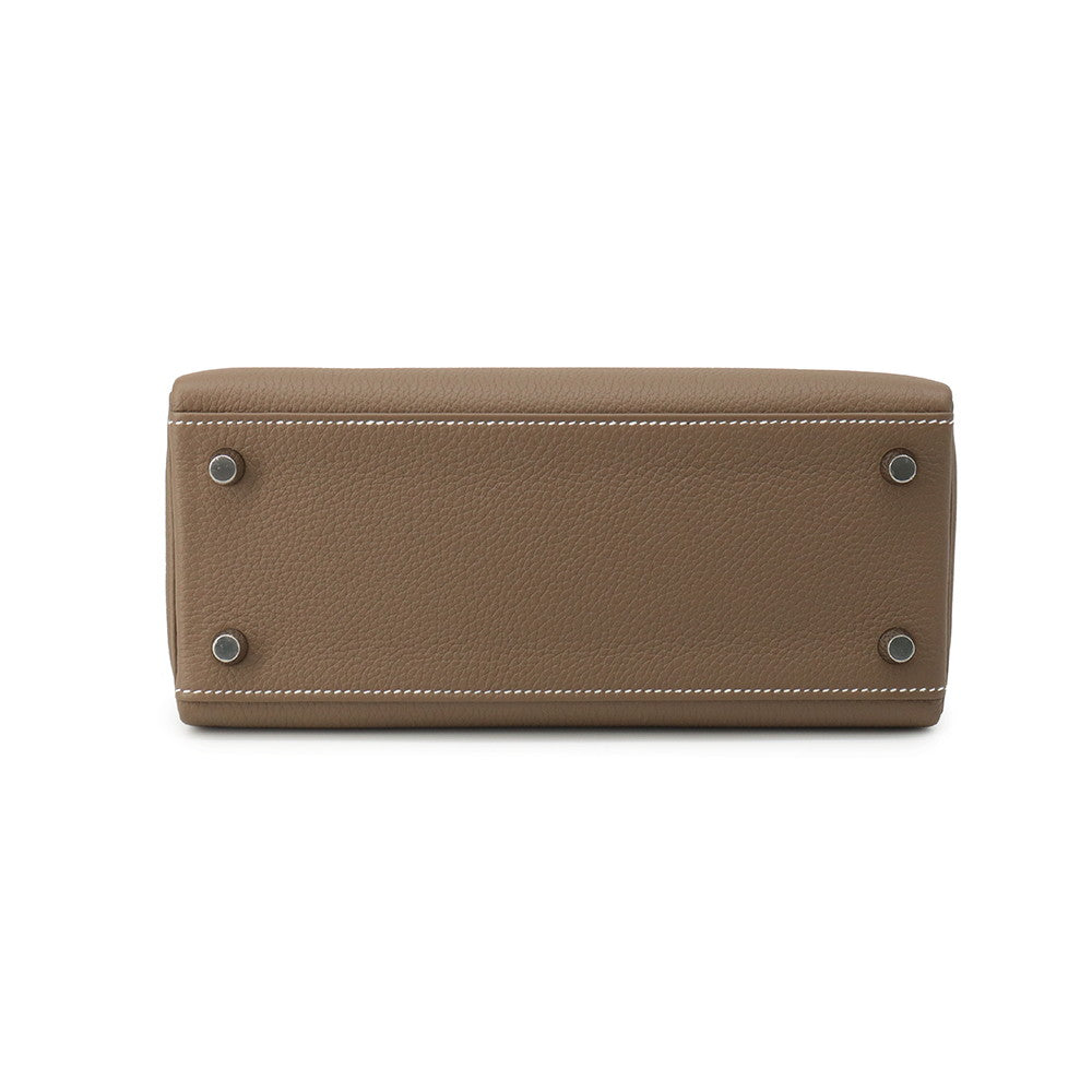 HERMES Kelly Retourne Etoupe Togo Leather Size 25