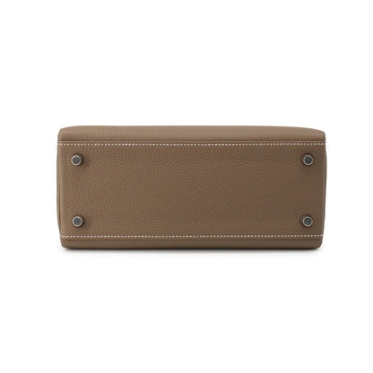 HERMES Kelly Retourne Etoupe Togo Leather Size 25