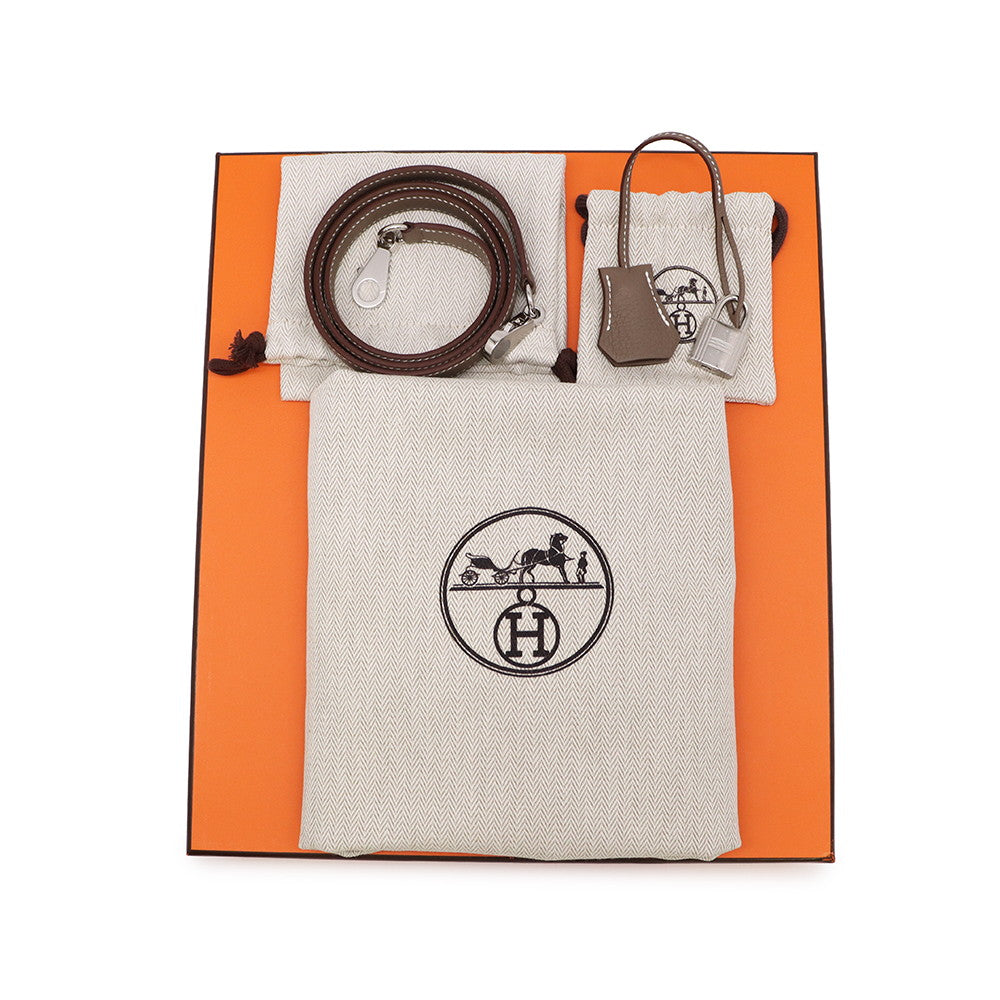 HERMES Kelly Retourne Etoupe Togo Leather Size 25