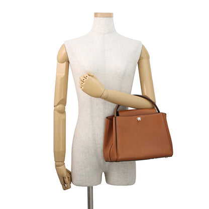 Valextra Valextra Brera 2WAY Handbag Brown Leather Size Medium