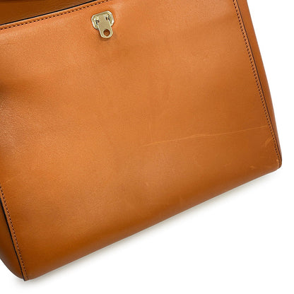 Valextra Valextra Brera 2WAY Handbag Brown Leather Size Medium