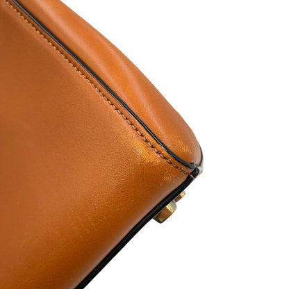 Valextra Valextra Brera 2WAY Handbag Brown Leather Size Medium