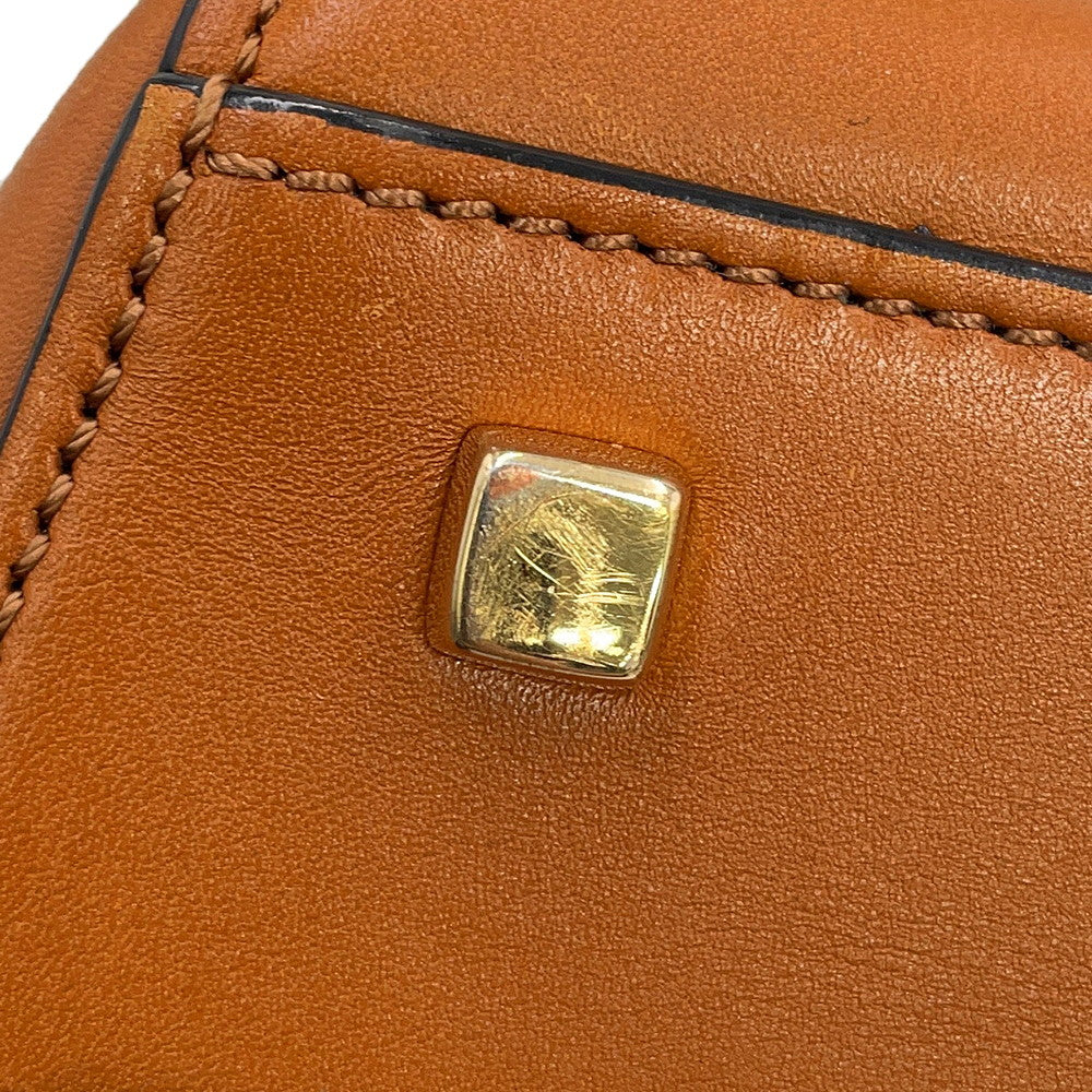 Valextra Valextra Brera 2WAY Handbag Brown Leather Size Medium
