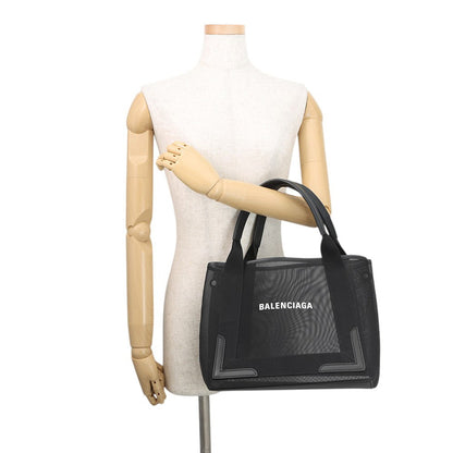 BALENCIAGA NavyCabas Black3399332AAED1090 Mesh Leather Size S