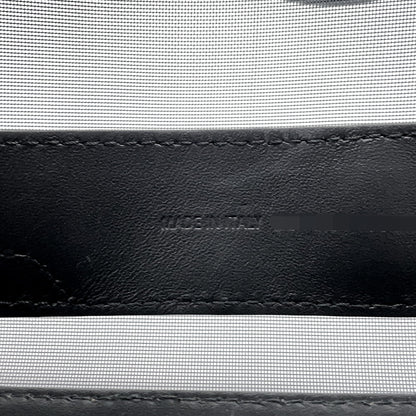 BALENCIAGA NavyCabas Black3399332AAED1090 Mesh Leather Size S