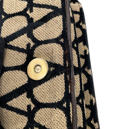 Valentino Garavani V-Sling Logo Chain Shoulder Bag Beige/Brown/Black2W0B0L97JSQ Canvas Leather
