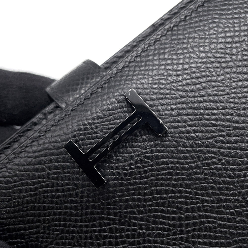 HERMES Bear Souffle Mono Chrome Black Epsom