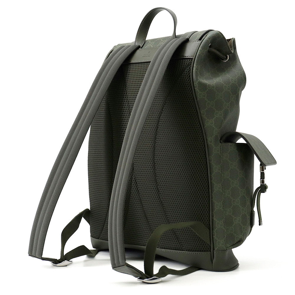 GUCCI GG Supreme Backpack Green792080 GG Supreme Size Large