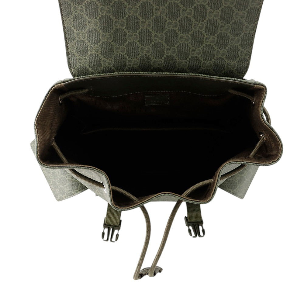 GUCCI GG Supreme Backpack Green792080 GG Supreme Size Large