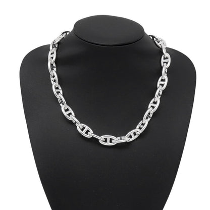 HERMES Chaine d'Ancre Necklace 31 frames Size GM SV925