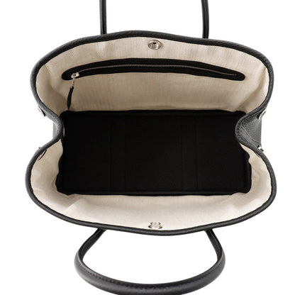 HERMES Garden Party Black Negonda Leather Size TPM