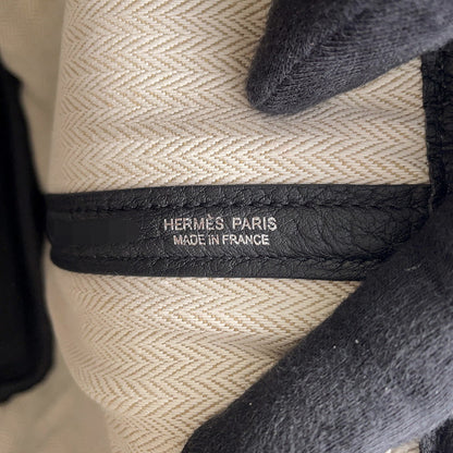 HERMES Garden Party Black Negonda Leather Size TPM