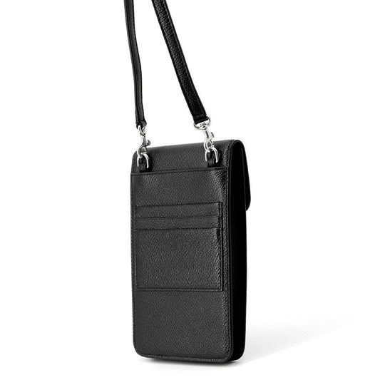 BALENCIAGA Cash Phone Card Holder Black640536 Leather