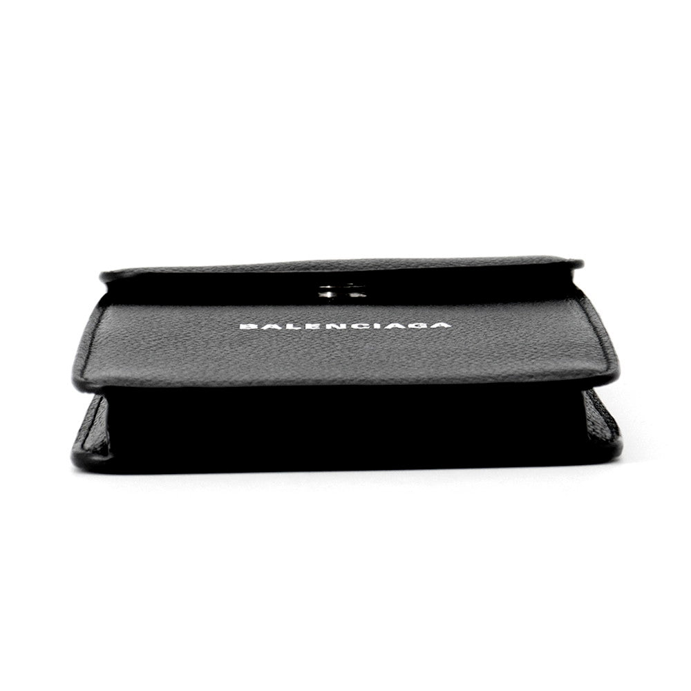 BALENCIAGA Cash Phone Card Holder Black640536 Leather