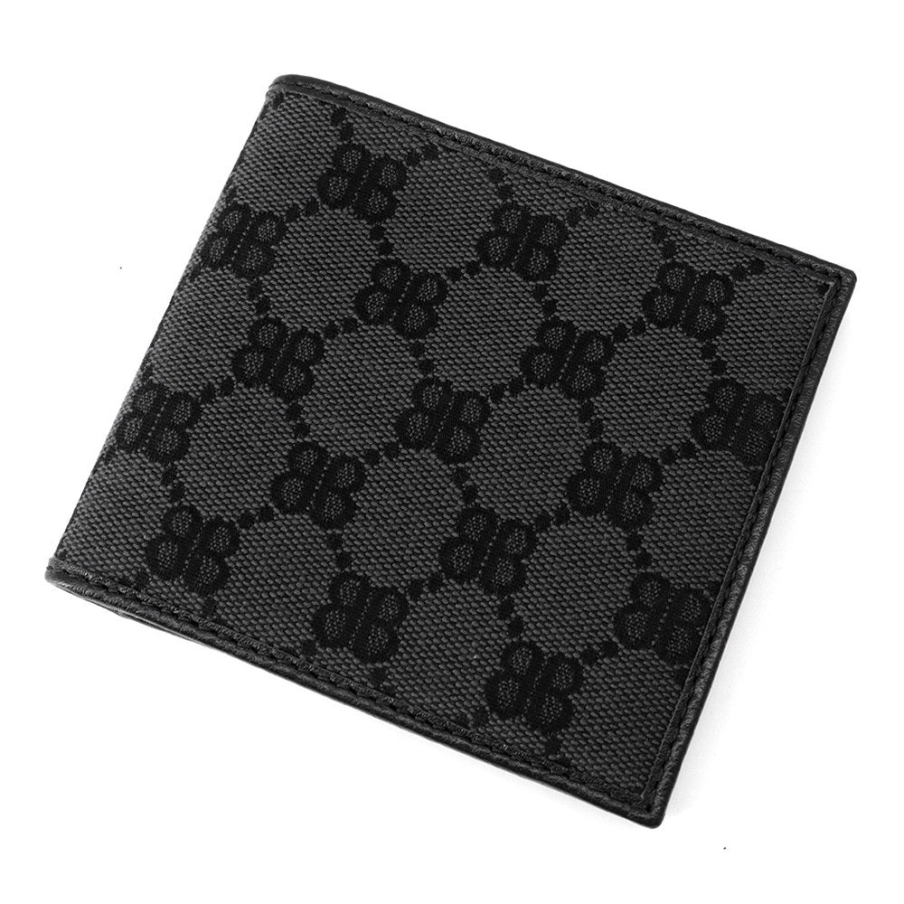 BALENCIAGA The Hacker Project Bifold Wallet Black680430 Canvas/Leather