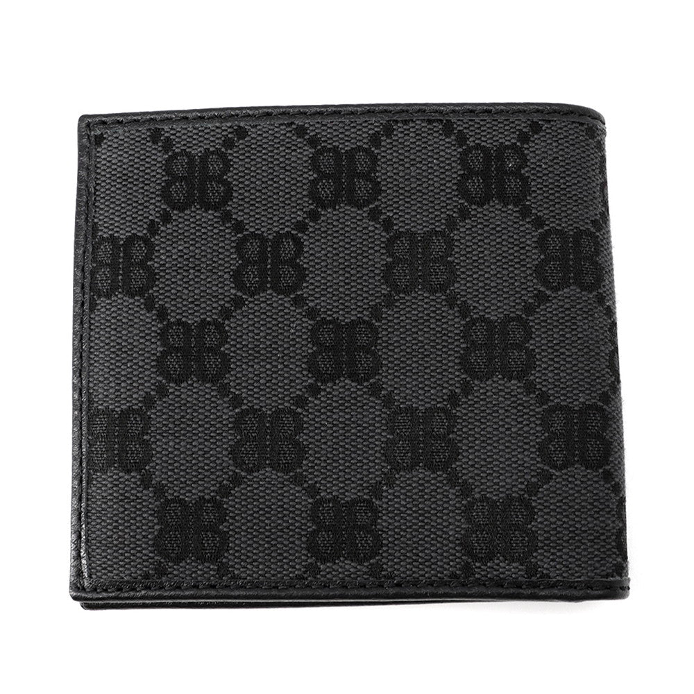 BALENCIAGA The Hacker Project Bifold Wallet Black680430 Canvas/Leather