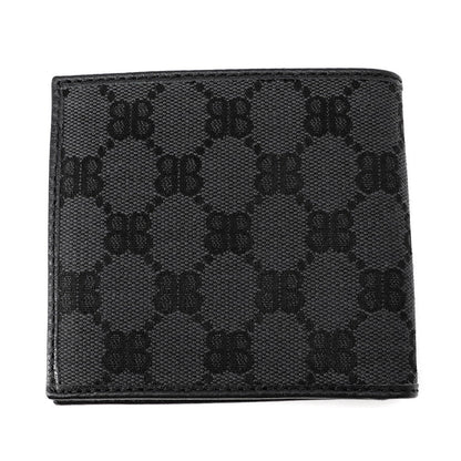 BALENCIAGA The Hacker Project Bifold Wallet Black680430 Canvas/Leather
