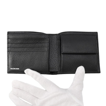 BALENCIAGA The Hacker Project Bifold Wallet Black680430 Canvas/Leather