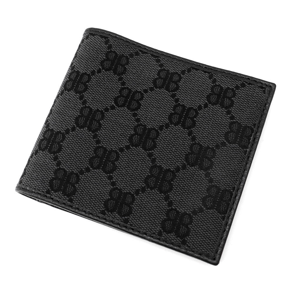 BALENCIAGA The Hacker Project Bifold Wallet Black680430 Canvas/Leather