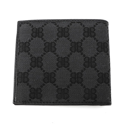 BALENCIAGA The Hacker Project Bifold Wallet Black680430 Canvas/Leather