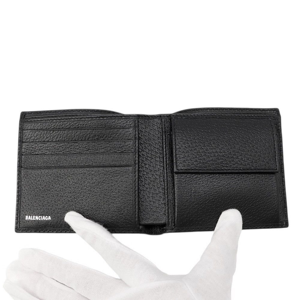 BALENCIAGA The Hacker Project Bifold Wallet Black680430 Canvas/Leather