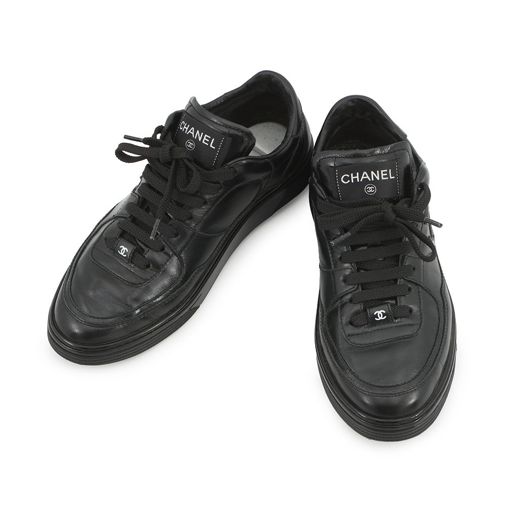 CHANEL Sneakers BlackG46733 Calf Leather Size 38