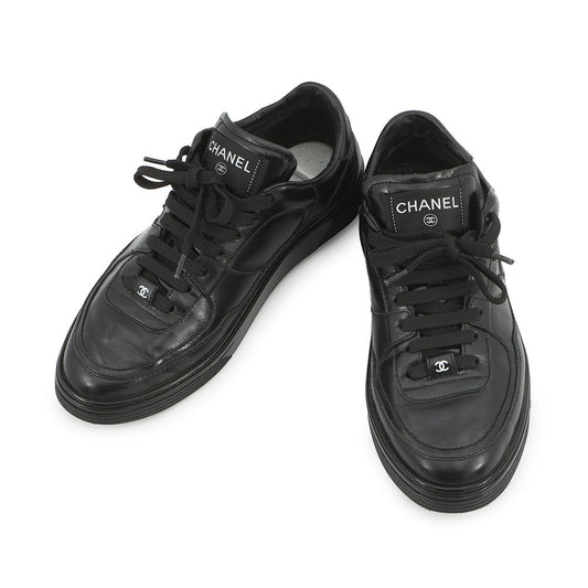 CHANEL Sneakers BlackG46733 Calf Leather Size 38