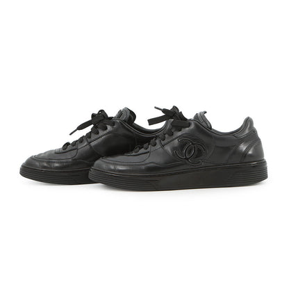 CHANEL Sneakers BlackG46733 Calf Leather Size 38