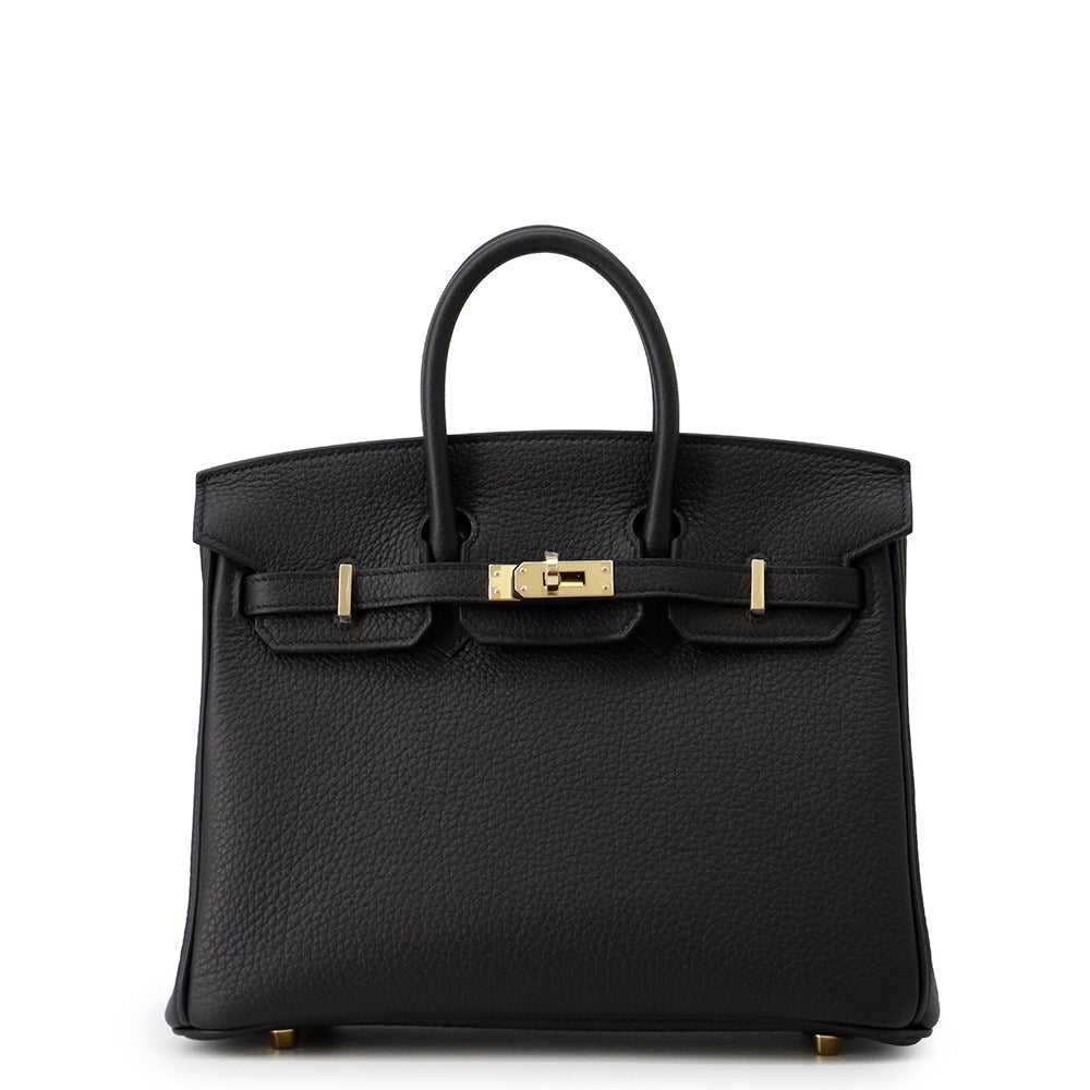 HERMES Birkin Black Togo Leather Size 25