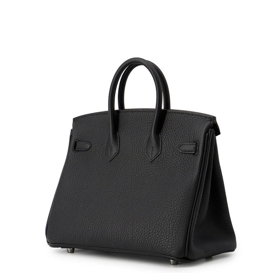 HERMES Birkin Black Togo Leather Size 25