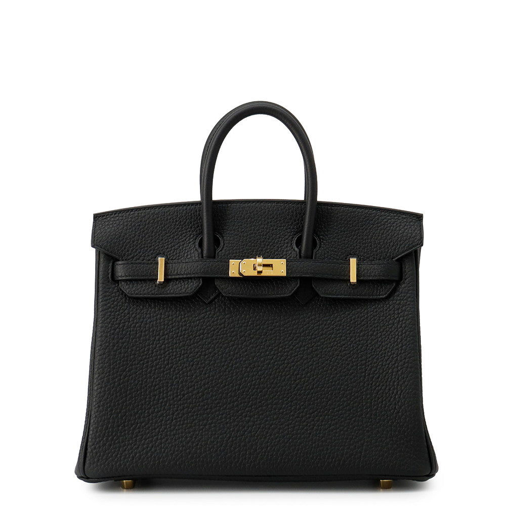 HERMES Birkin Black Togo Leather Size 25