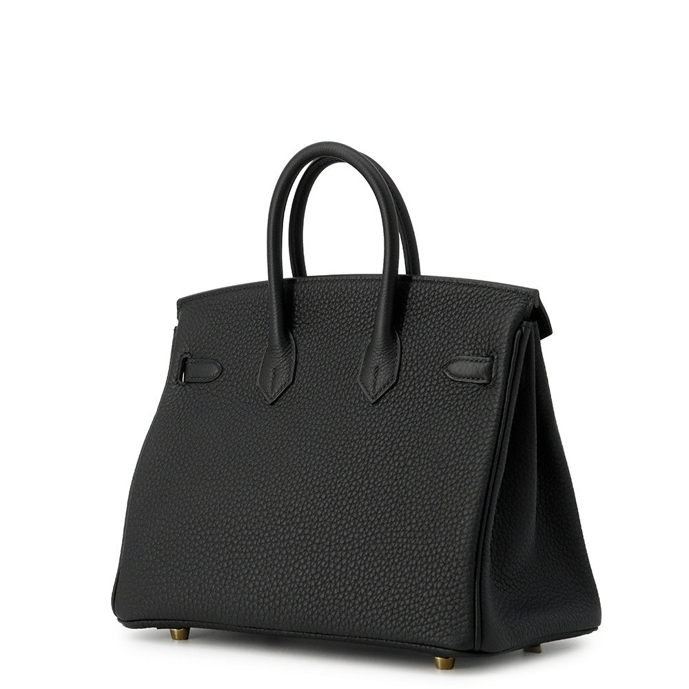 HERMES Birkin Black Togo Leather Size 25