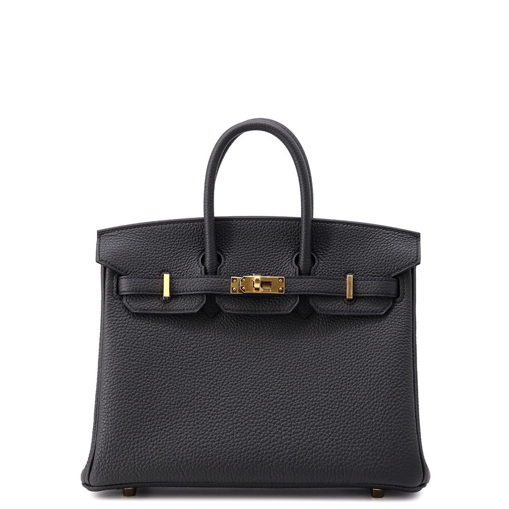 HERMES Birkin Plomb Togo Leather Size 25
