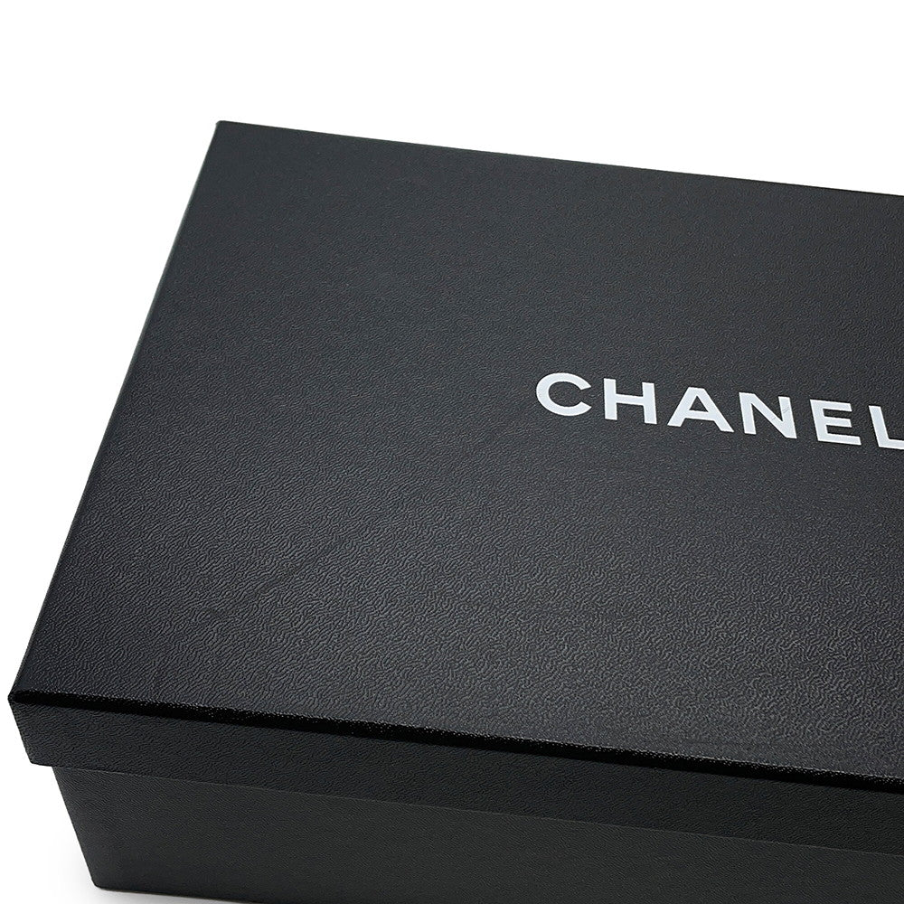 CHANEL Camellia Pointed Toe Sandals BlackG45928 Velvet Size 39C