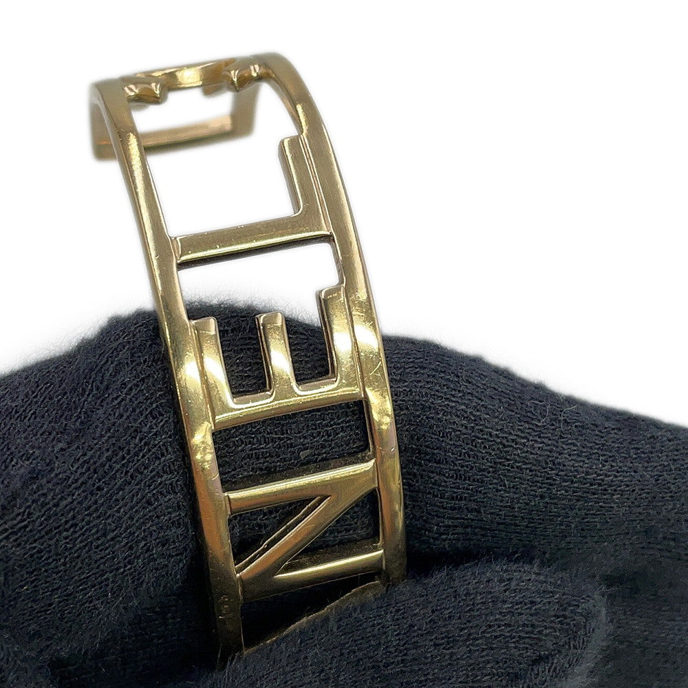 CHANEL CC Logo Bangle Gold Plated