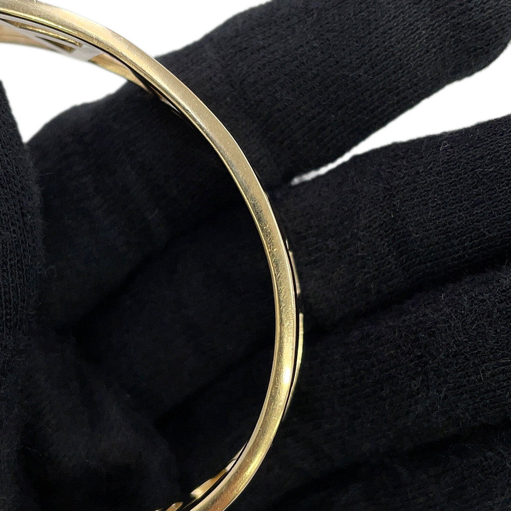 CHANEL CC Logo Bangle Gold Plated