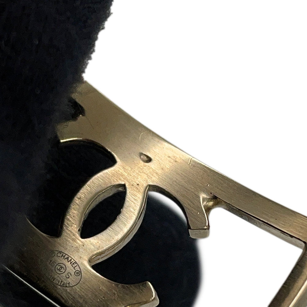 CHANEL CC Logo Bangle Gold Plated