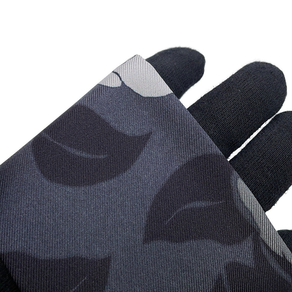 CHANEL Scarf Camellia CC Logo Gray/BlackAAB779-B23588-U8080 Silk100%