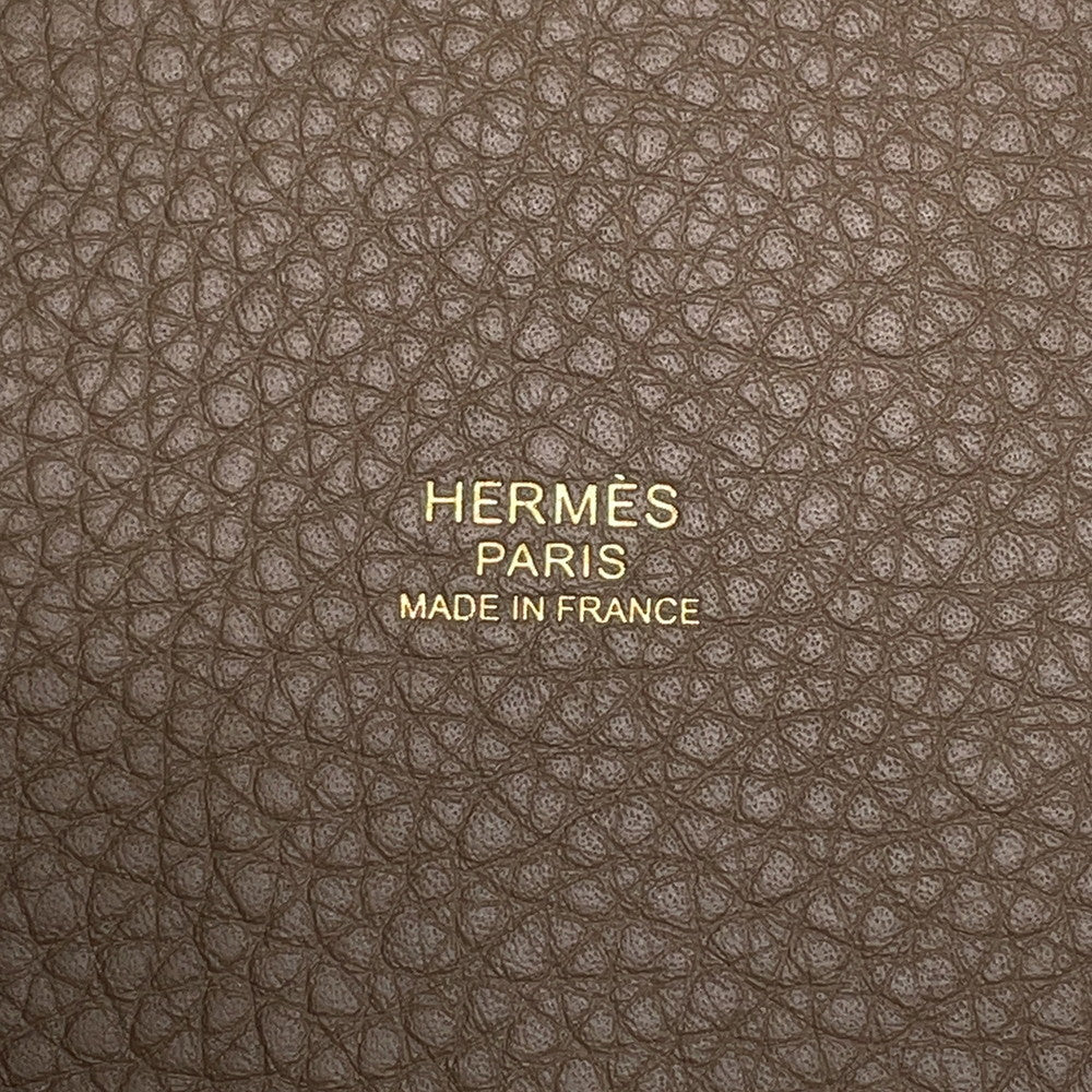 HERMES Picotin Lock Etoupe Taurillon Clemence Size PM