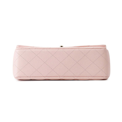CHANEL Matelasse Top Handle Shoulder Bag PinkAS5554 Caviar Leather Size 23