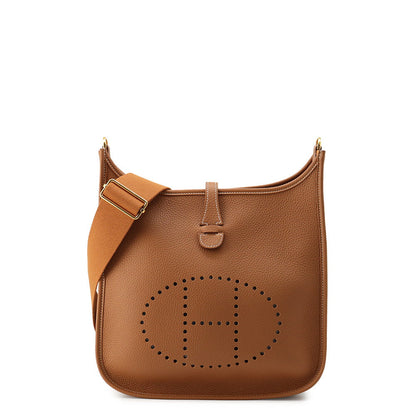 HERMES Evelyne3 Gold Taurillon Clemence Size PM