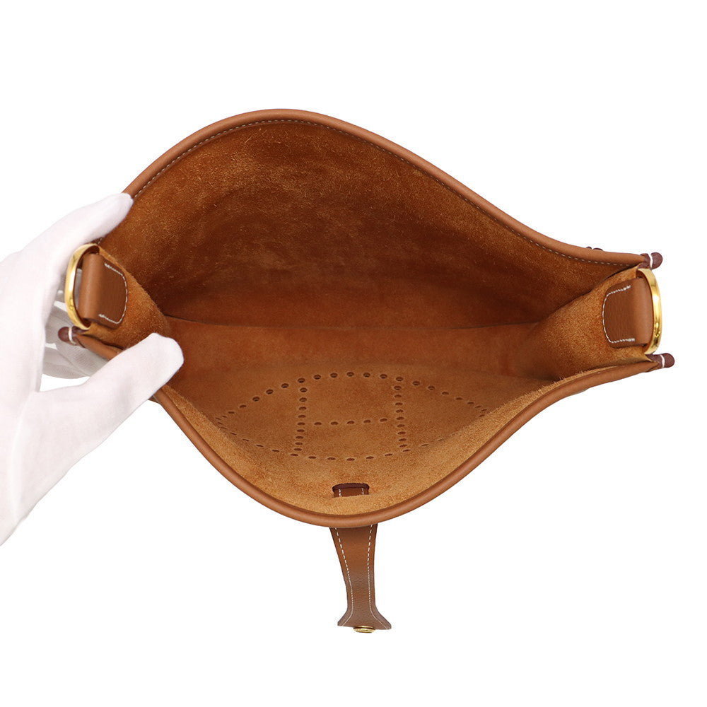 HERMES Evelyne3 Gold Taurillon Clemence Size PM