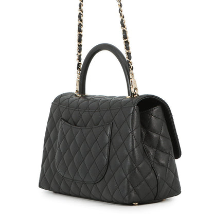CHANEL Coco handle BlackA92991 Caviar Leather Size 29