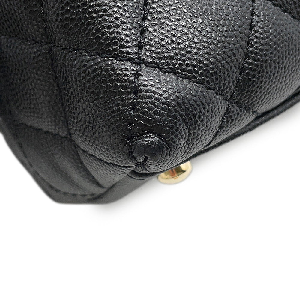 CHANEL Coco handle BlackA92991 Caviar Leather Size 29