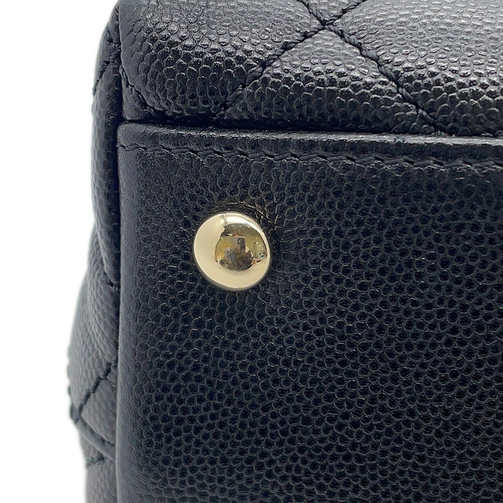 CHANEL Coco handle BlackA92991 Caviar Leather Size 29