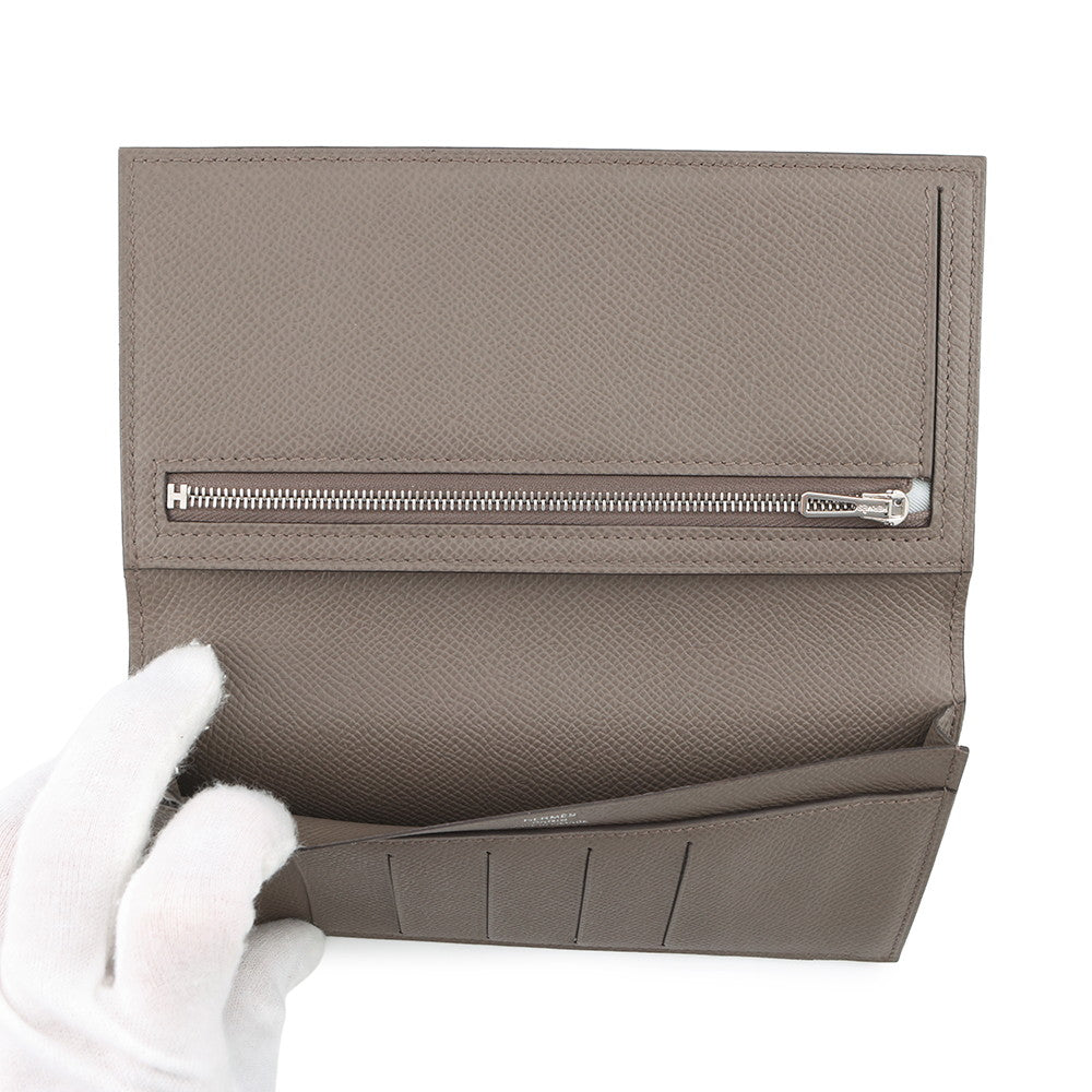HERMES Citizen Twill Long Etain Epsom