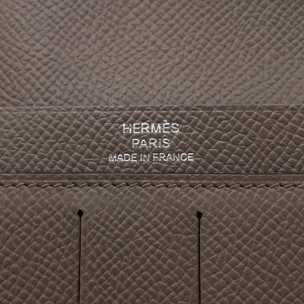 HERMES Citizen Twill Long Etain Epsom