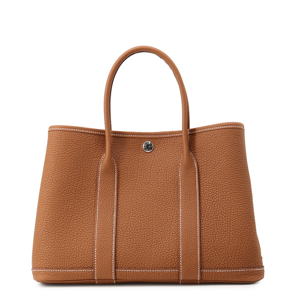 HERMES Garden Party Gold Negonda Leather Size TPM